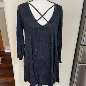 M. Rena Charcoal Long Sleeve Top